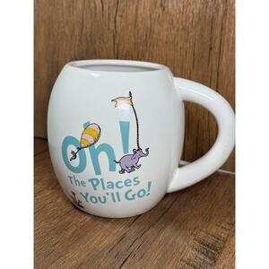 Dr Seuss Mug “OH THE PLACES YOU'LL GO!” White Ceramic Coffee Cup